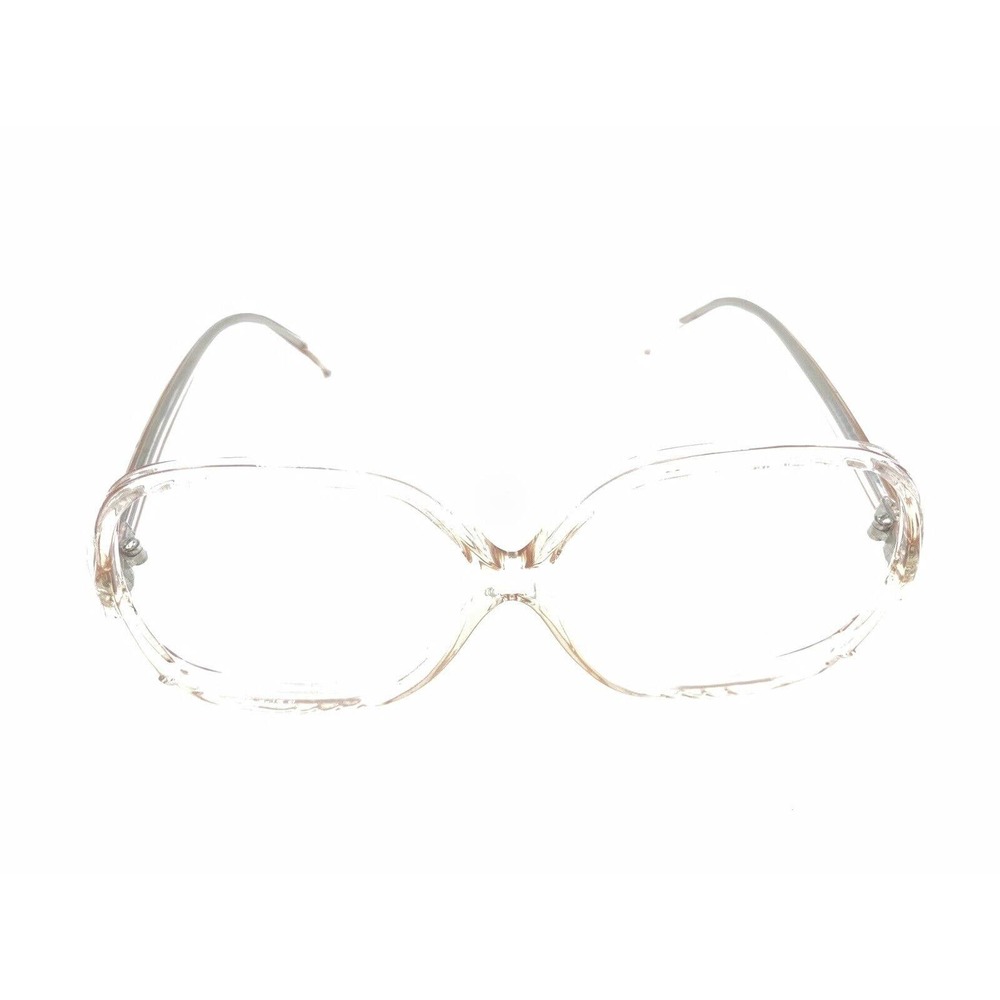 Vintage Translucent Light Brown Square Oversize E… - image 2